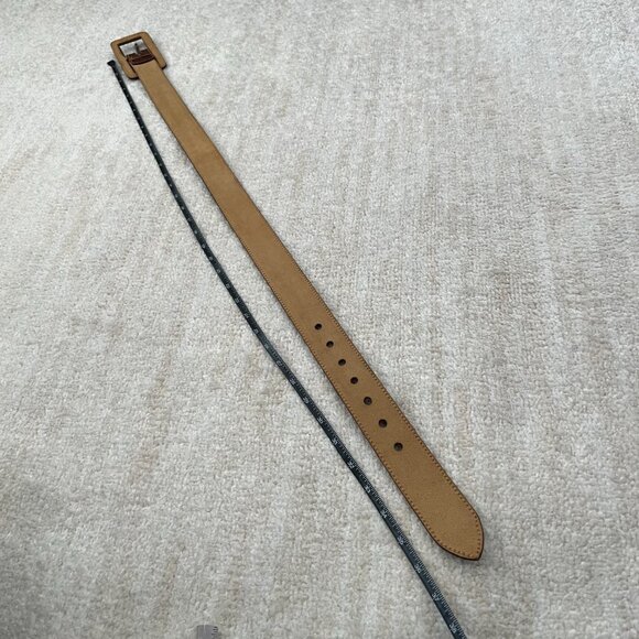 Brown Leather Boho Western Belt - Picture 2 of 7